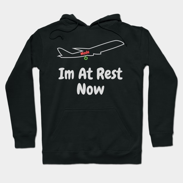 Im At Rest Now Hoodie by HALLSHOP